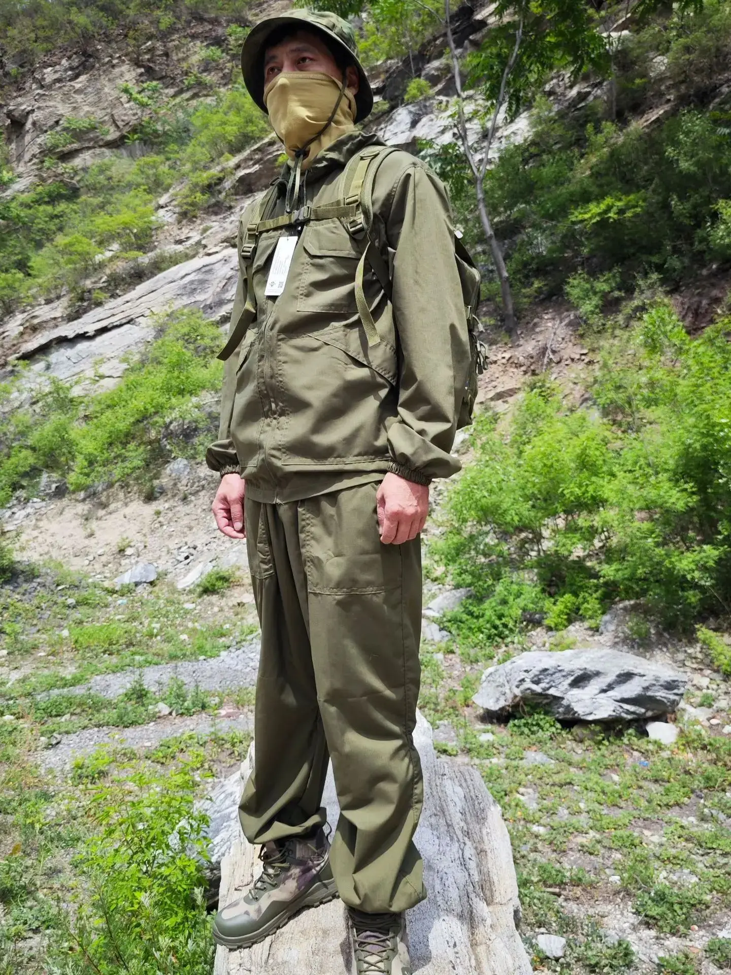 AliExpress NONE Russian Camouflage Suit Overalls Jacket Outdoor Cycling Mountaineering Training Little Green Man Pants