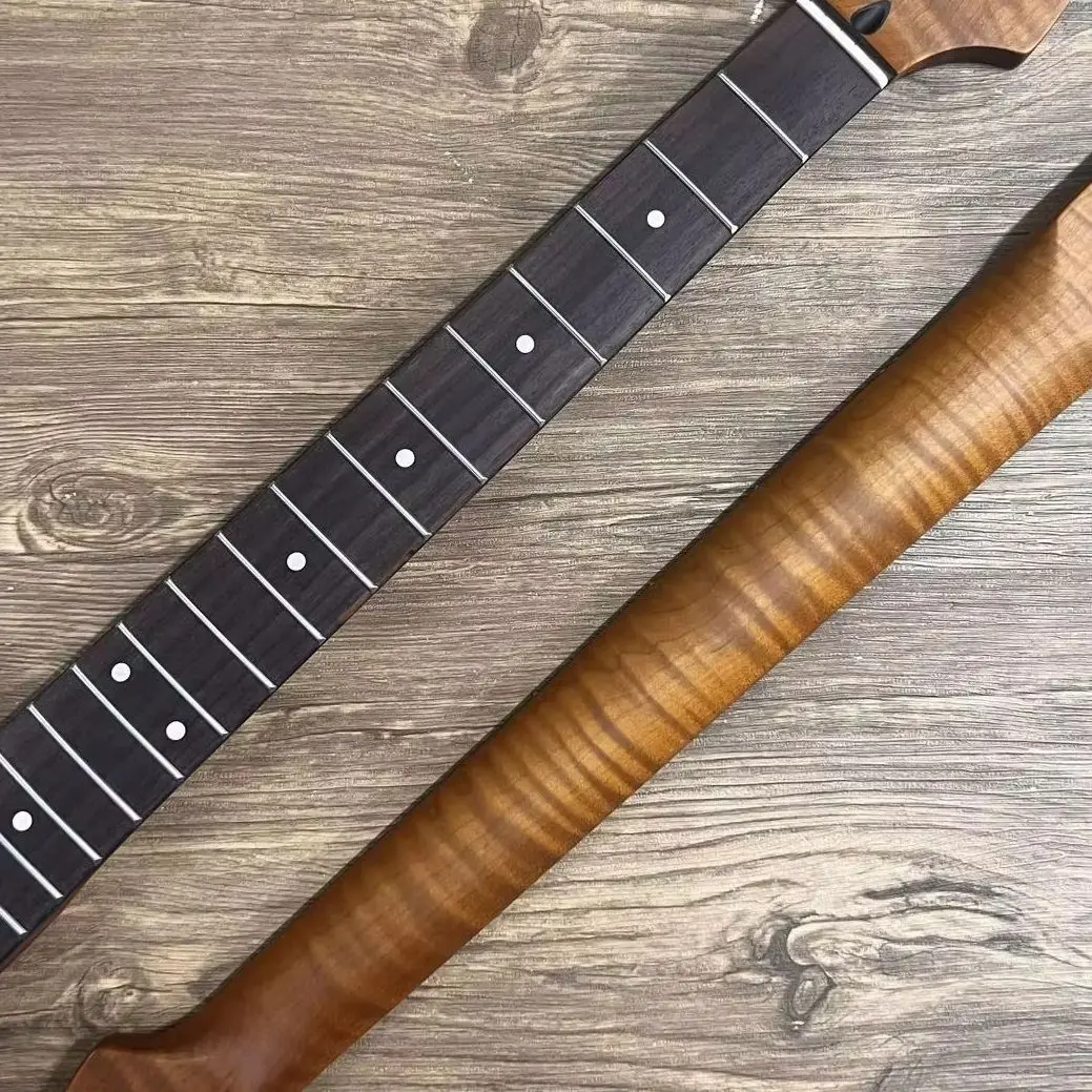 Premium ST Style Electric Guitar Neck Maple Rosewood Fingerboard Strat Replacement Part