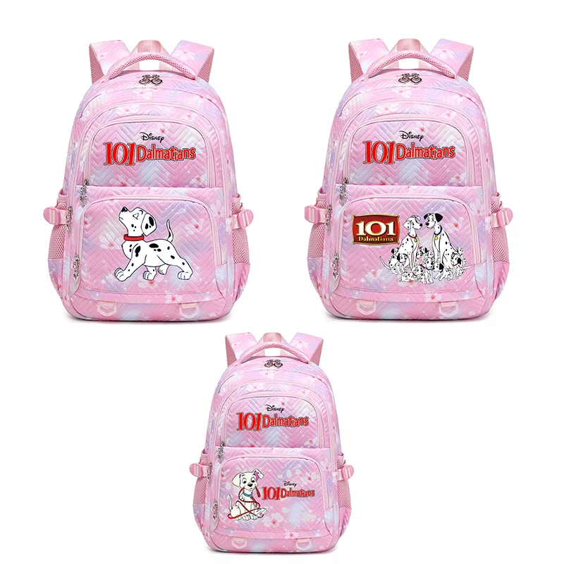 Disney 101 Dalmatians Girl School Bag Backpack Back Pack For Teenager Women Children Female Pink Schoolbag Primary High Bagpack