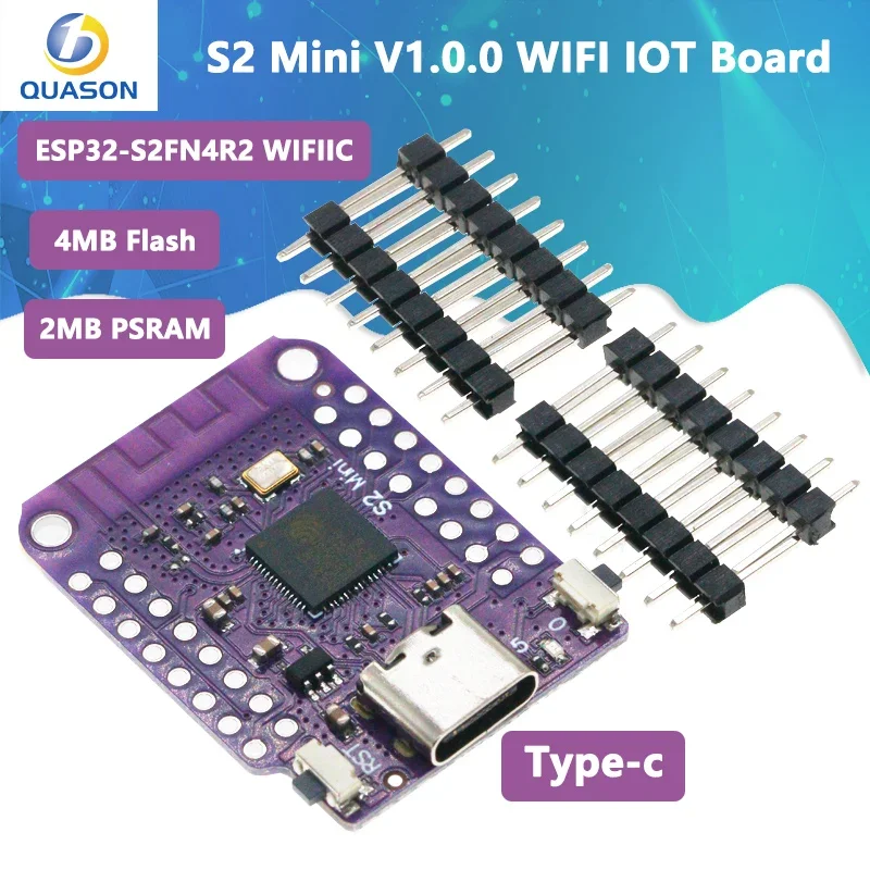 ESP32 S2 Mini WIFI Board Based ESP32-S2FN4R2 ESP32-S2 4MB FLASH 2MB PSRAM MicroPython For Arduino Compatible D1 mini upgrade