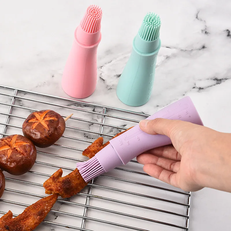 New High Temperature Resistant Silicone Barbecue Brush Oil Brush Household Baking Oil Brush Pancake Brush Oil Tool