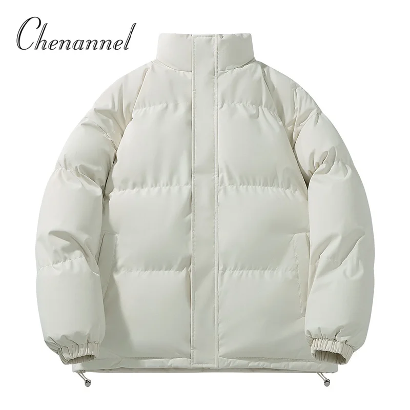 

Men's Autumn Winter Fleece Bread Jacket, Casual Loose Versatile Cotton Padded Coat