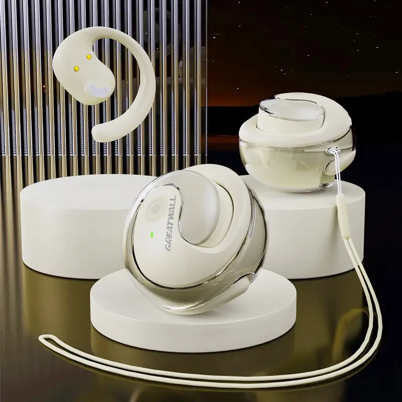 سماعات بلوتوث لاسلكية من GREATWALL سماعات أذن ستيريو عالية الدقة مقاومة للماء مزودة بتقنية البلوتوث وميكروفون 5.4 وتحكم ذكي باللمس #3