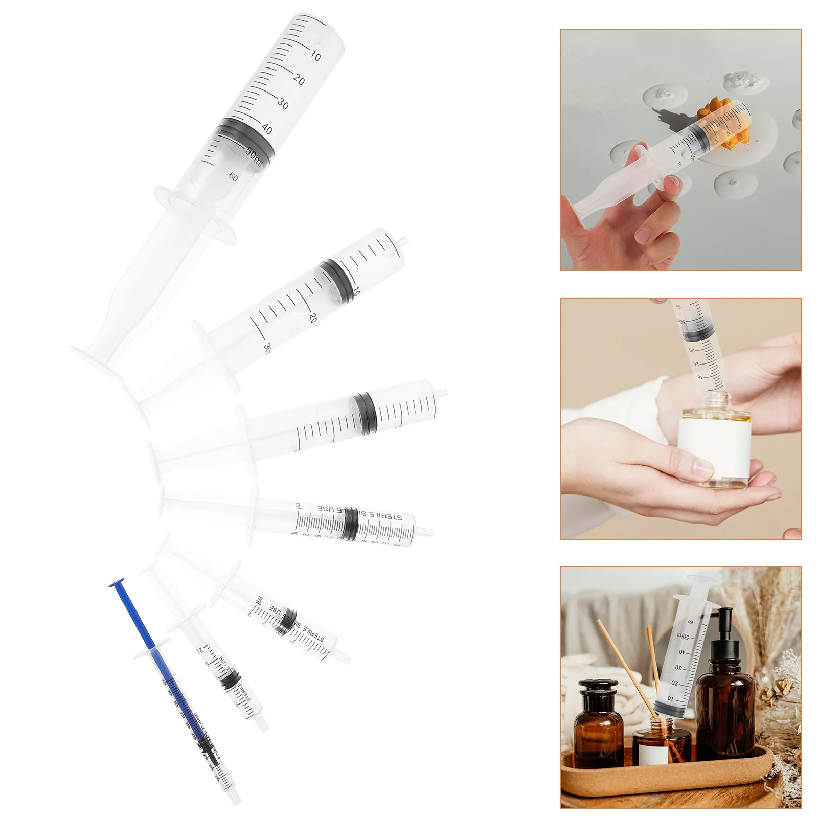 

Perfume Syringe Dispenser Suitable Containers Useful Storage Holder Travel Unique Capacity White Portable