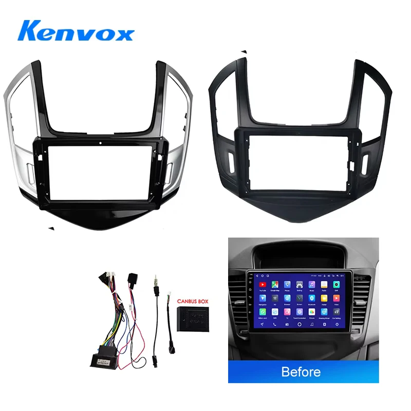 

Kenvox 9 Inch For CHEVROLET CRUZE 2013-2015 Car radio Android Stereo GPS MP5 Player 2 Din Head Unit Panel Frame Fascia Cover