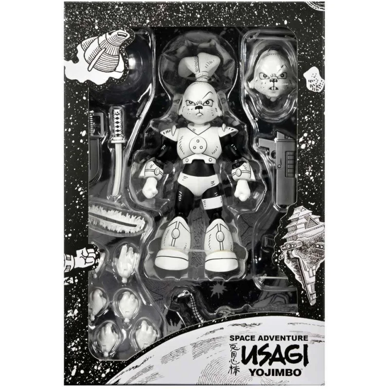 حقيقية مياموتو أرنب أنيمي الشكل 7 بوصة أحادية اللون/ملونة مغامرات الفضاء Usagi Yojimbo البلاستيكية عمل نموذج لجسم لعبة #6