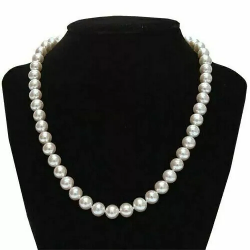 14K AAAA Japanese Akoya 7-8mm Natural White Pearl Necklace Female Top Grading