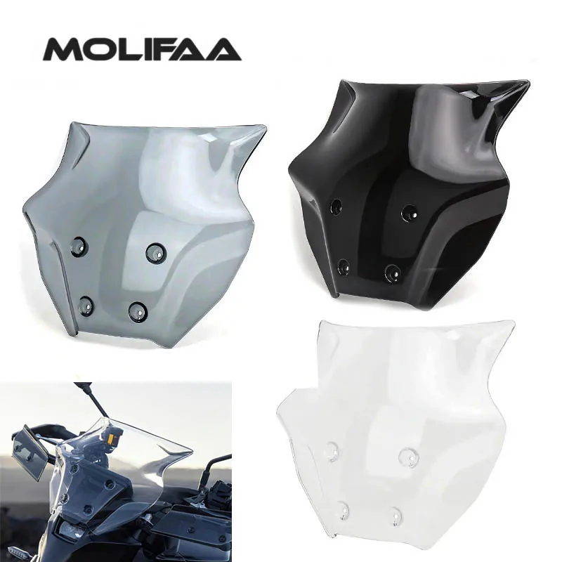 

For Yamaha MT09 2024 Motorcycle Accessories Front ABS Windshield Stand Windscreen Windproof Wind Deflectors Bracket Cover