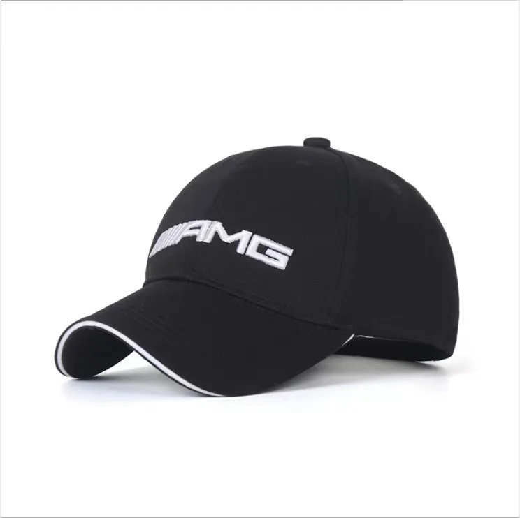 Outdoor Mesh Hat Snapback Summer Sports Hat For Mercedes Benz AMG W212 W204 W168 CLA Embroidered Cap Key Rings