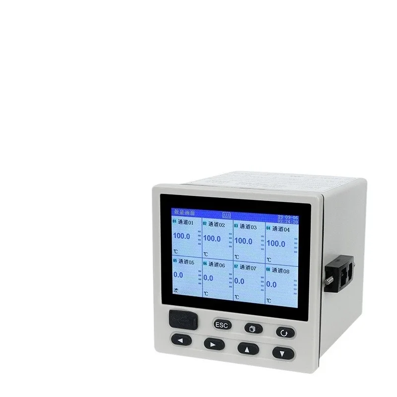 

Color paperless recorder, temperature and liquid level measurement display, communication curve pressure multiplexing
