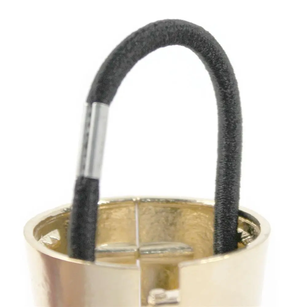 إكسسوارات الشعر دائرة الكفة القوطية ذيل حصان كليب وهمية معدنية ذيل حصان حامل الشعر الكفة رباط شعر الشرير مشبك ذيل حصان معدني #2