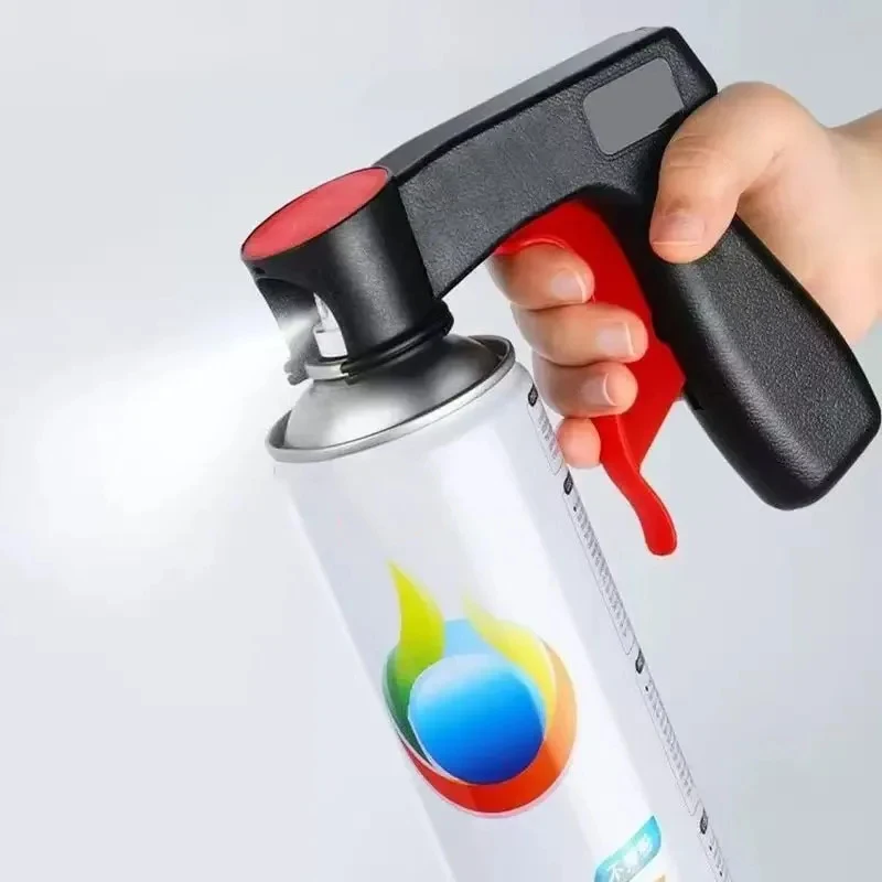 Spray Paint Gun Adapter-Ergonomic Handheld Tool for Cars, Wheels, Rims, DIY & Signage with Aerosol Cans