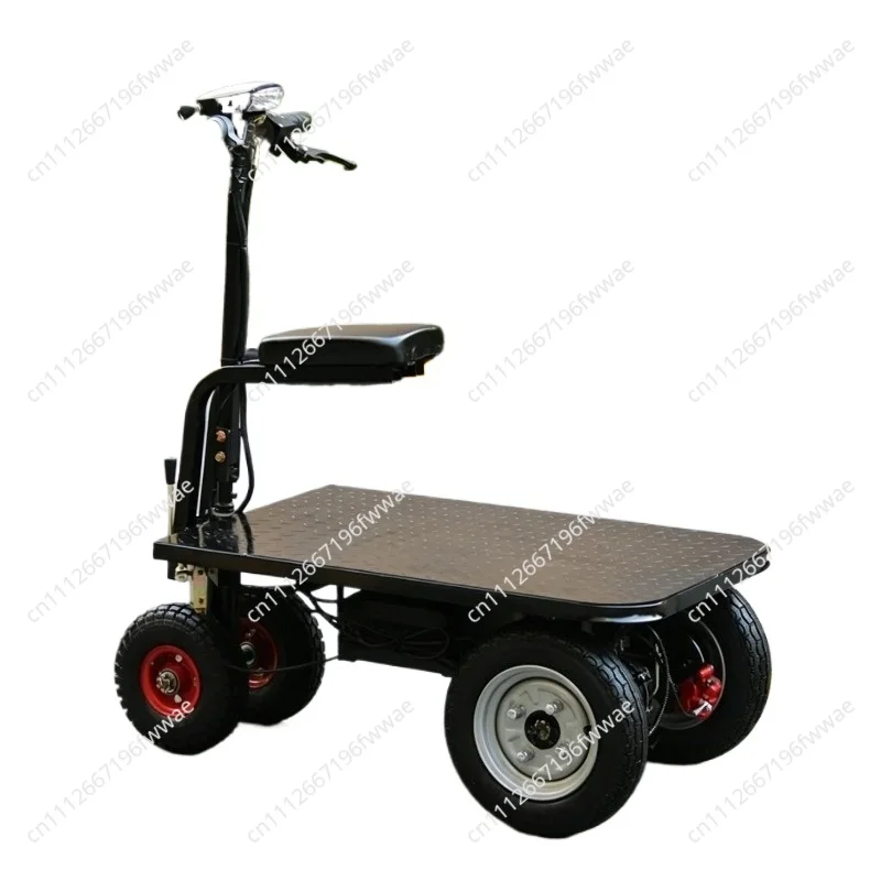 Portable Folding Electric Flat Trolley Heavy Duty Light Truck for Building Materials Transport Feeding Cart