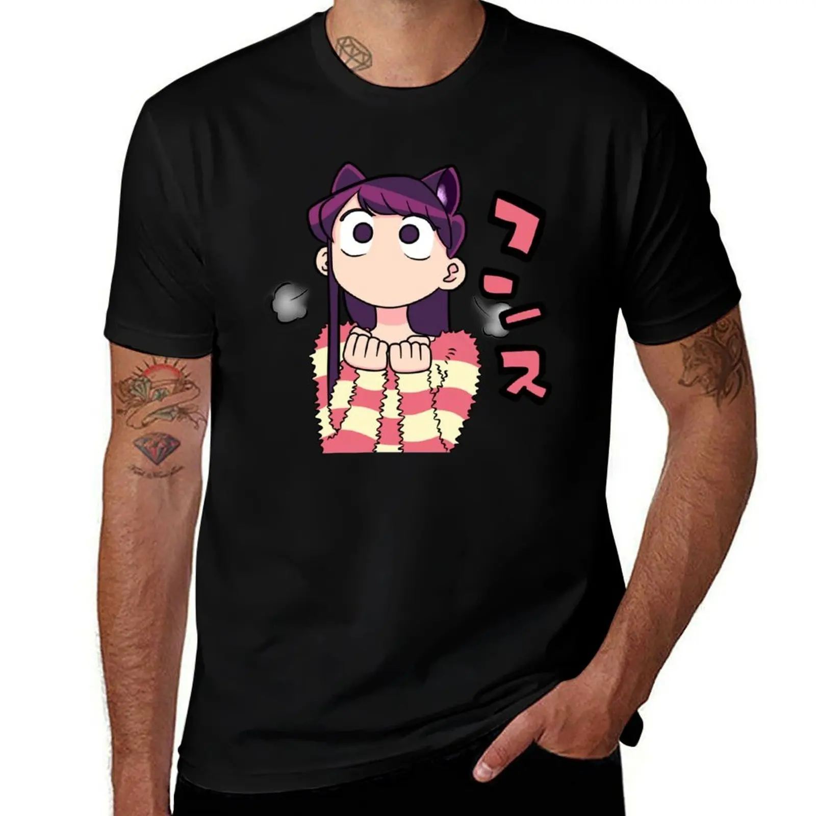 

Komi san kawaii Tri-blend T-Shirt Large Size Soft Cotton T-Shirt
