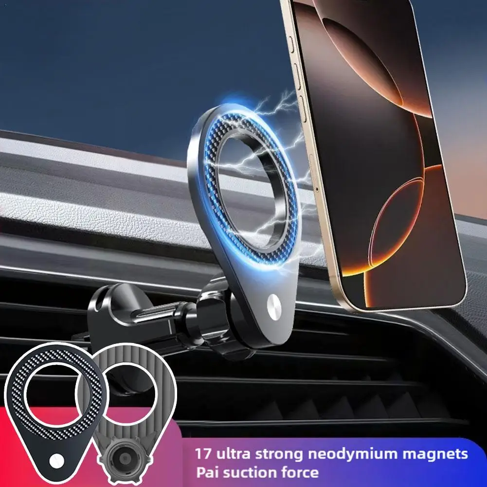 Multifunctional Universal Car Air Vent Magnetic Cell Phone Holder Can Be Rotated 360 Degrees Powerful Magnets