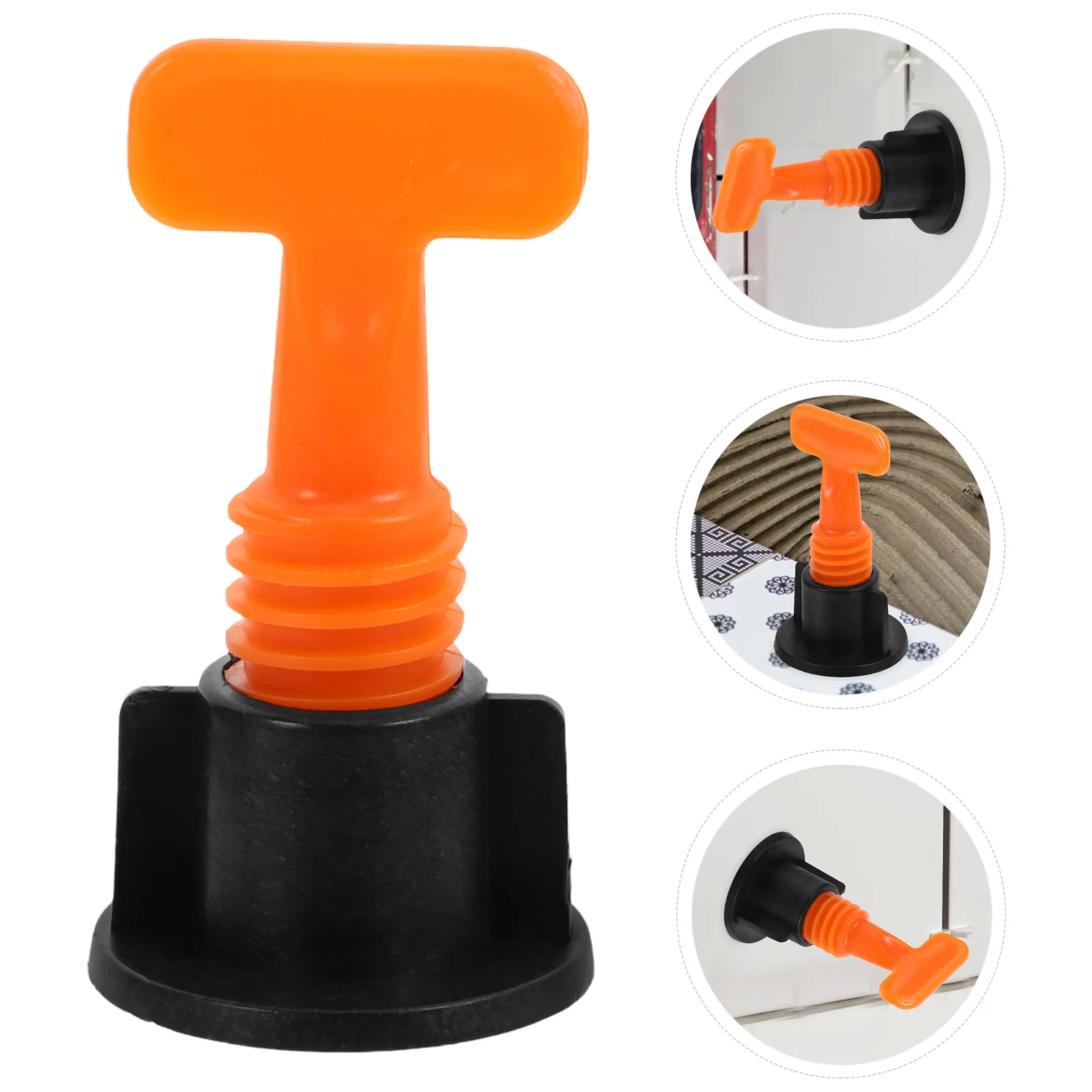 50 set T Reusable Leveling System Fast Installation Wear-Resistant Tile Spacer Wall Leveler Tile Auxiliary Tool Tiles Leveling