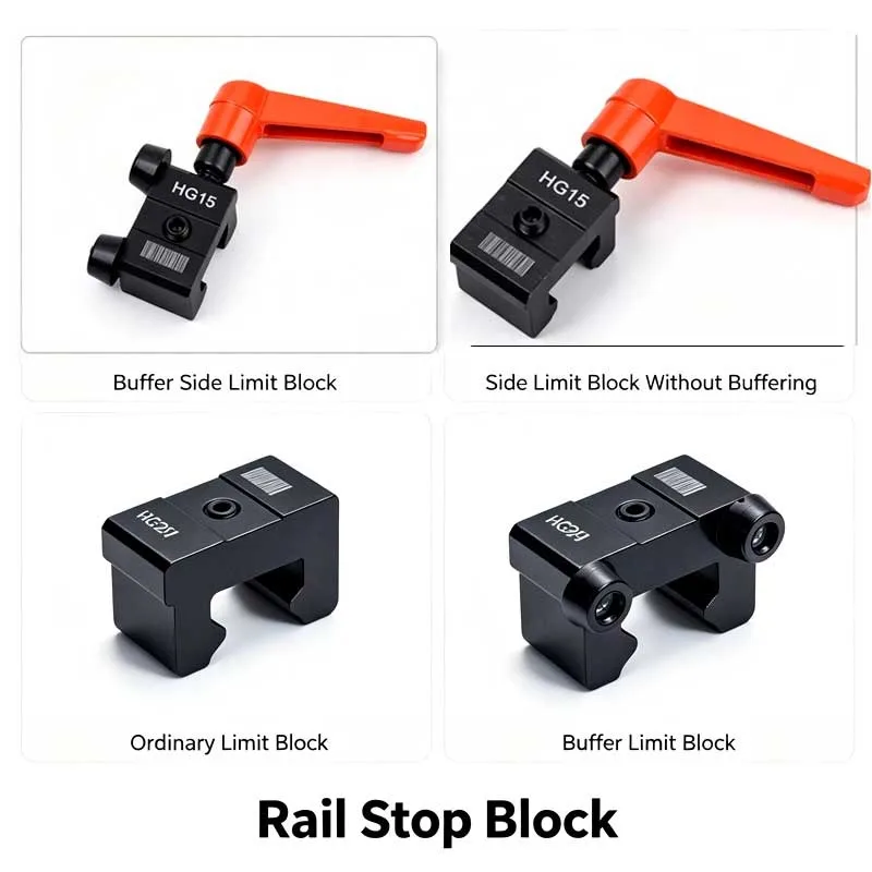 1PCSHGR15HGR20HGR25EGR1520 Rail Limit Fixed Stop Block Anticollision Rings For CNC Carriage Positioning Anticollision 3D Printer
