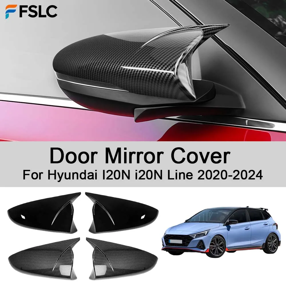 

Car Rearview Accessories Door Mirror Cover For Hyundai I20N i20N Line 2020-2024 Car Decoration Upgrade Modify A Car