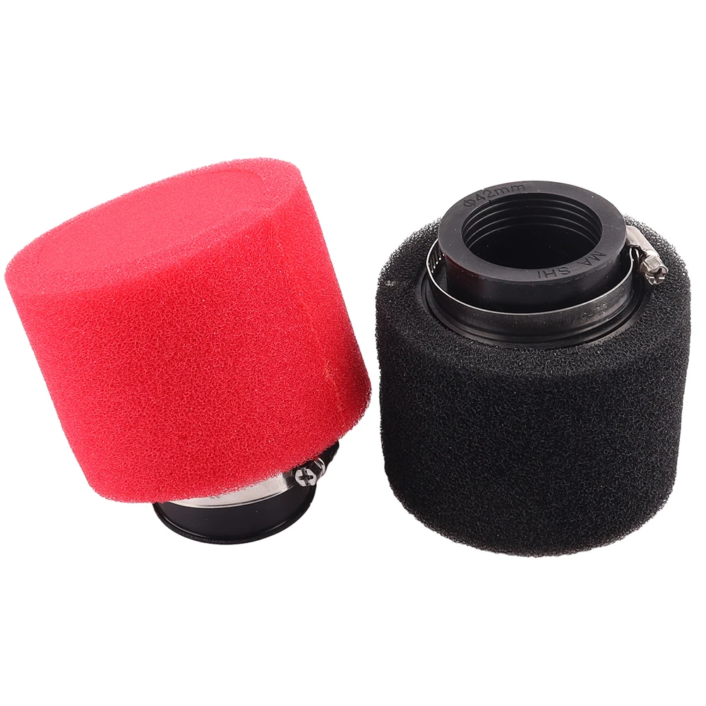 Black Red Foam Air Filter 35/38/42/45/48/50/60mm Universal Replacement Parts for Scooter Dirt Pit Bike Quad