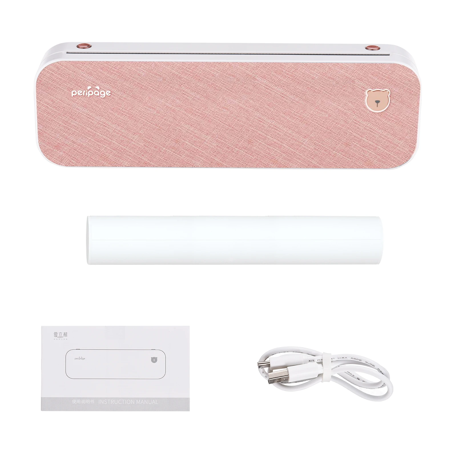 To A40 A4 Paper Printer Wirless Bluetooth Thermal Printer Support Mobile Smartphone Android IOS Printer with 1 Roll Paper