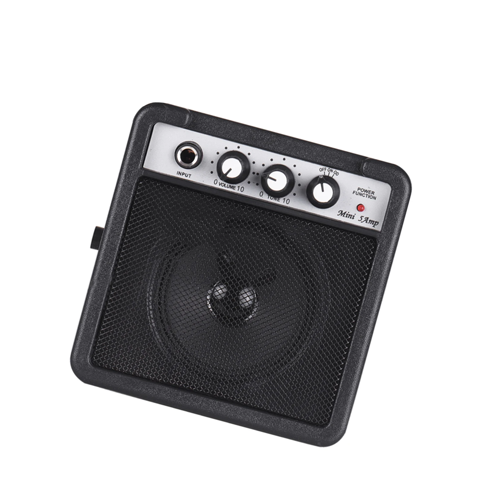 

5W Mini Guitar Amplifier Amp Speaker with 3.5mm & 6.35mm Inputs 1/4 Inch Output, Black Blue Red Orange Yellow, Volume Tone
