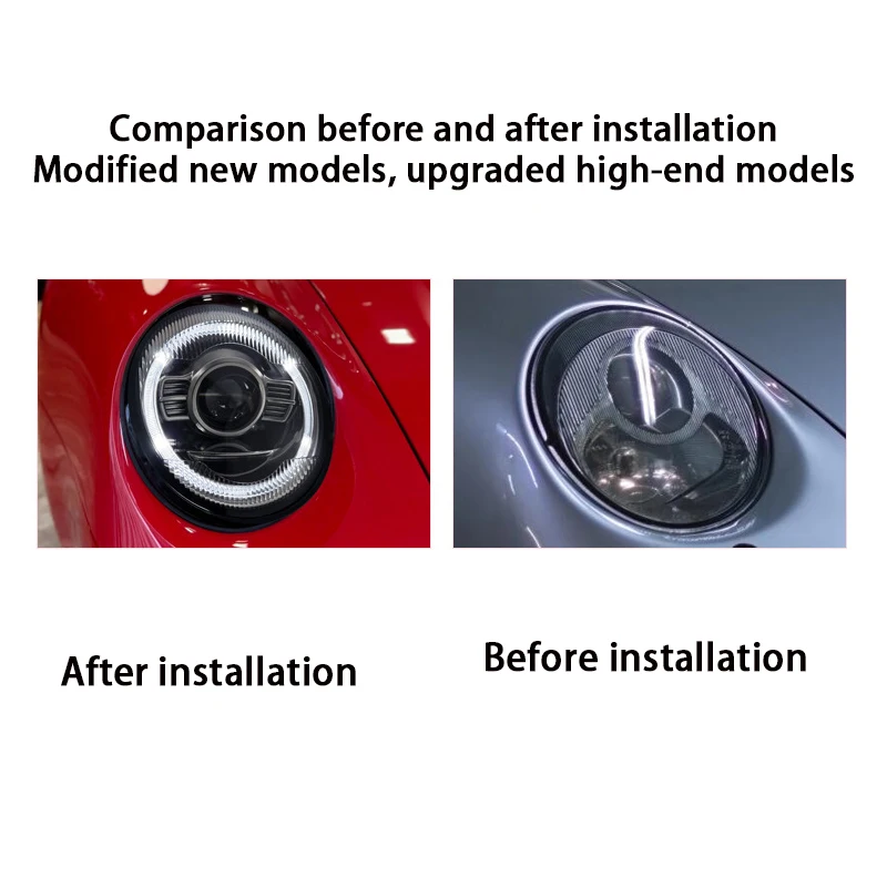 Car Suitable for Porsche 993 1993-1998 headlight assembly modification LED lens LED daytime running light Auto Accessories