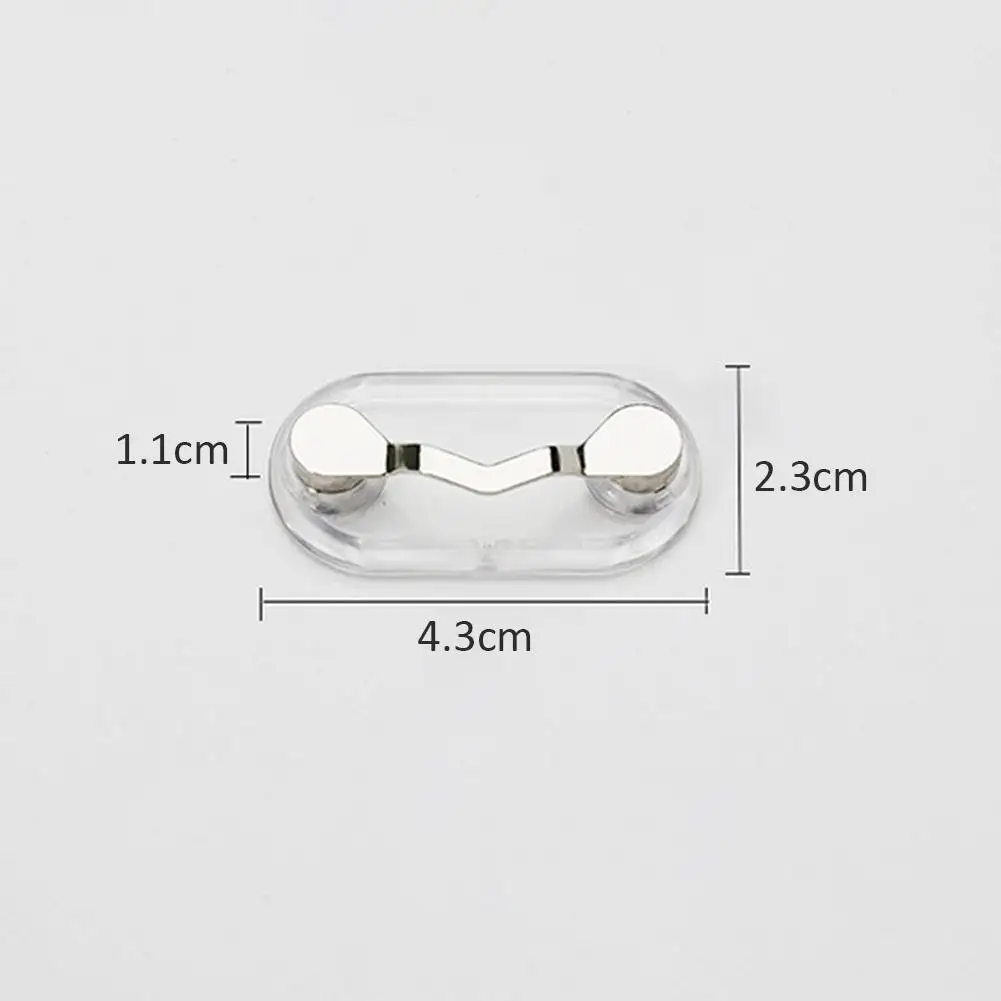 1pc Magnetic Eyeglass Holder Brooches Pin Bat Shape Magnet Glasses Headset Line Clips Multi-function Portable Clothes Buckle