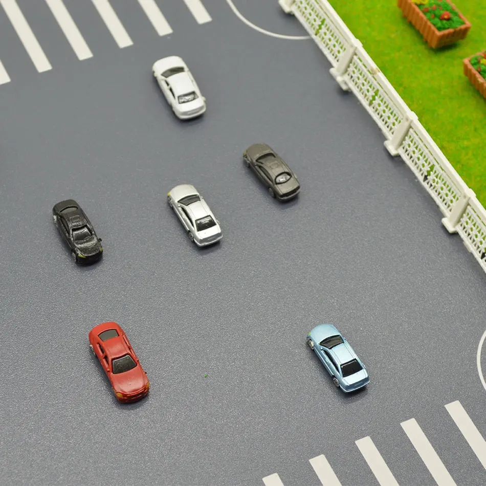 20 PZ 1/200 Modello di Auto In Miniatura Giocattoli Veicoli di Plastica ABS Per Il Modello Fai Da Te Che Fanno/Paesaggio Sandable/Diorama/Regalo Colori Casuali