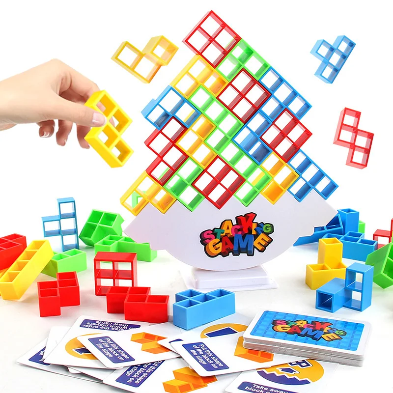 パズルおもちゃタワー楽しいバランス積み木ブロックボードゲーム子供大人友達チーム寮家族ナイトパーティーゲーム