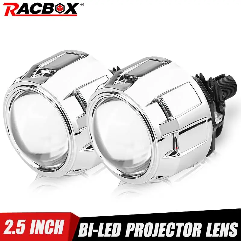 

Bi LED H4 H7 Headlight Projector Lens High Low Beam 2.5 Inch Driving Head Lamp 100W 20000LM Car Retrofit 9005 9006 Bi-led Light