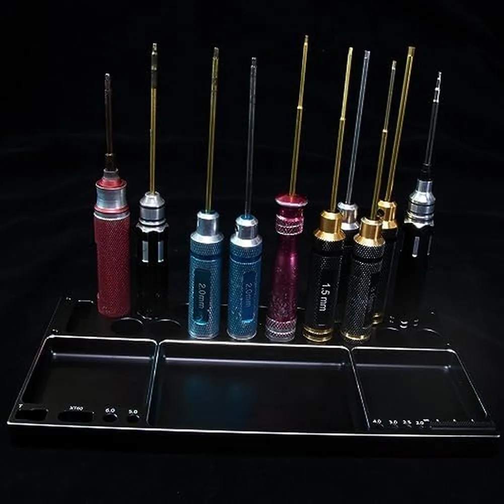 

For Durable Metal RC Model Tool Rack for Organized Workspace and Easy Access to Screwdrivers Wire Cutters and Pliers