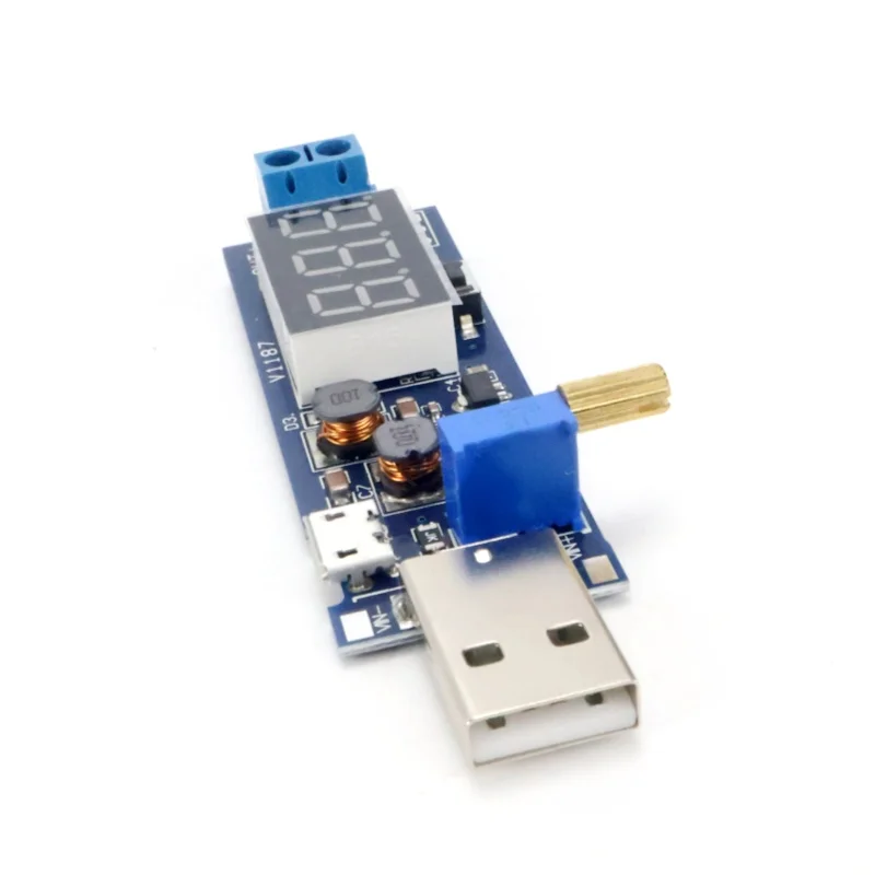 DC-DC USB Step-Up/Step-Down Modul 5V Eingang Spannungsregler Konverter 1,2V-24V Ausgang 3,3V/9V/12V Einstellbarer Spannungswandler