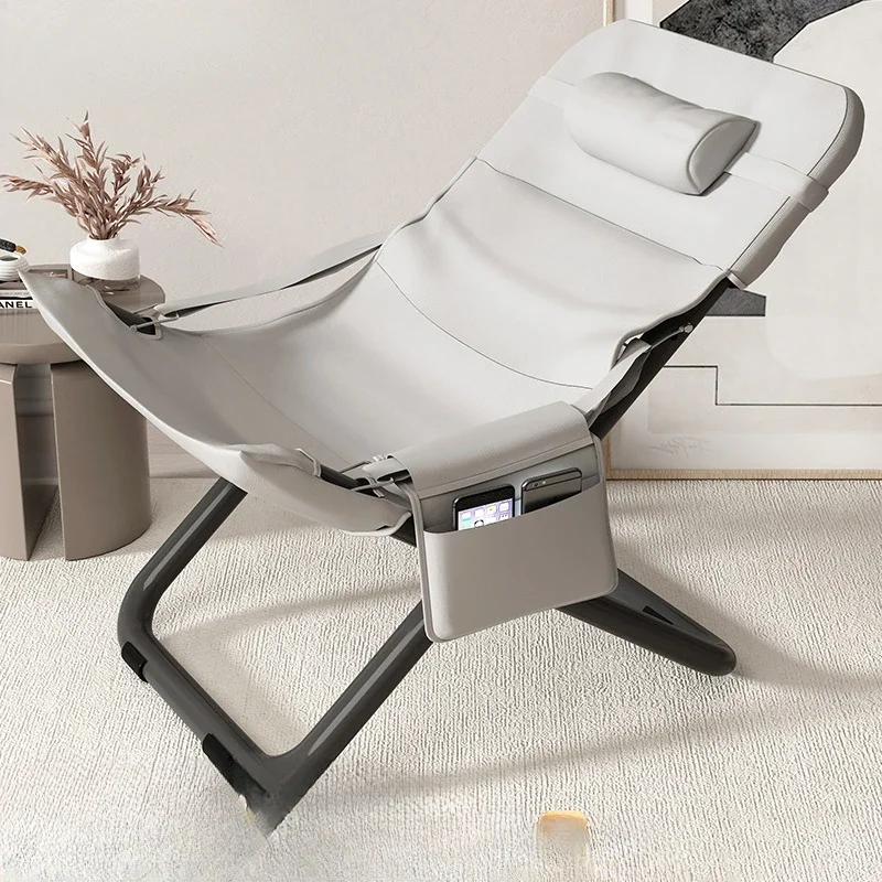 Lunch Break Rest Chaise Lounge Balcony Office Living Room Furniture Foldable Lie Flat Chaise Lounge Nordic Seat Sedia A Rotelle