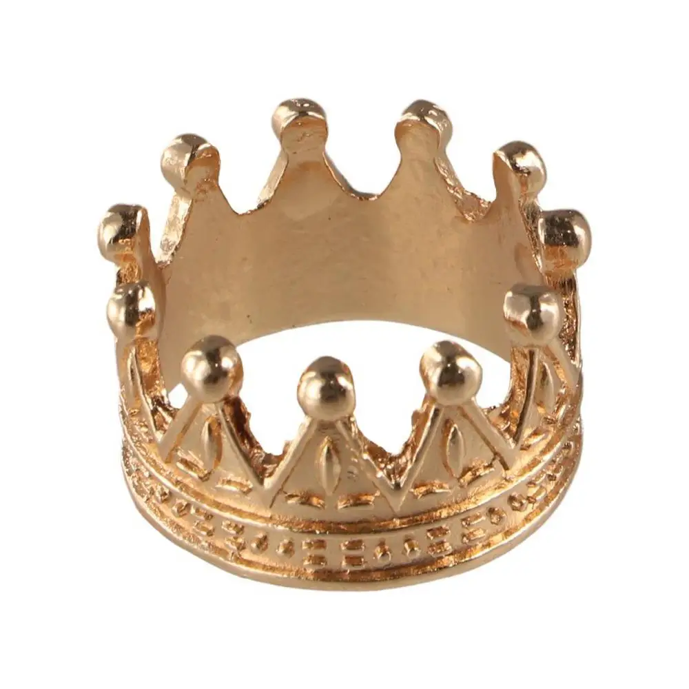 Model Toys Mini Metal Crown Model Ornaments Decorating Dollhouse Miniature Metal Crown Alloy Golden Bronze