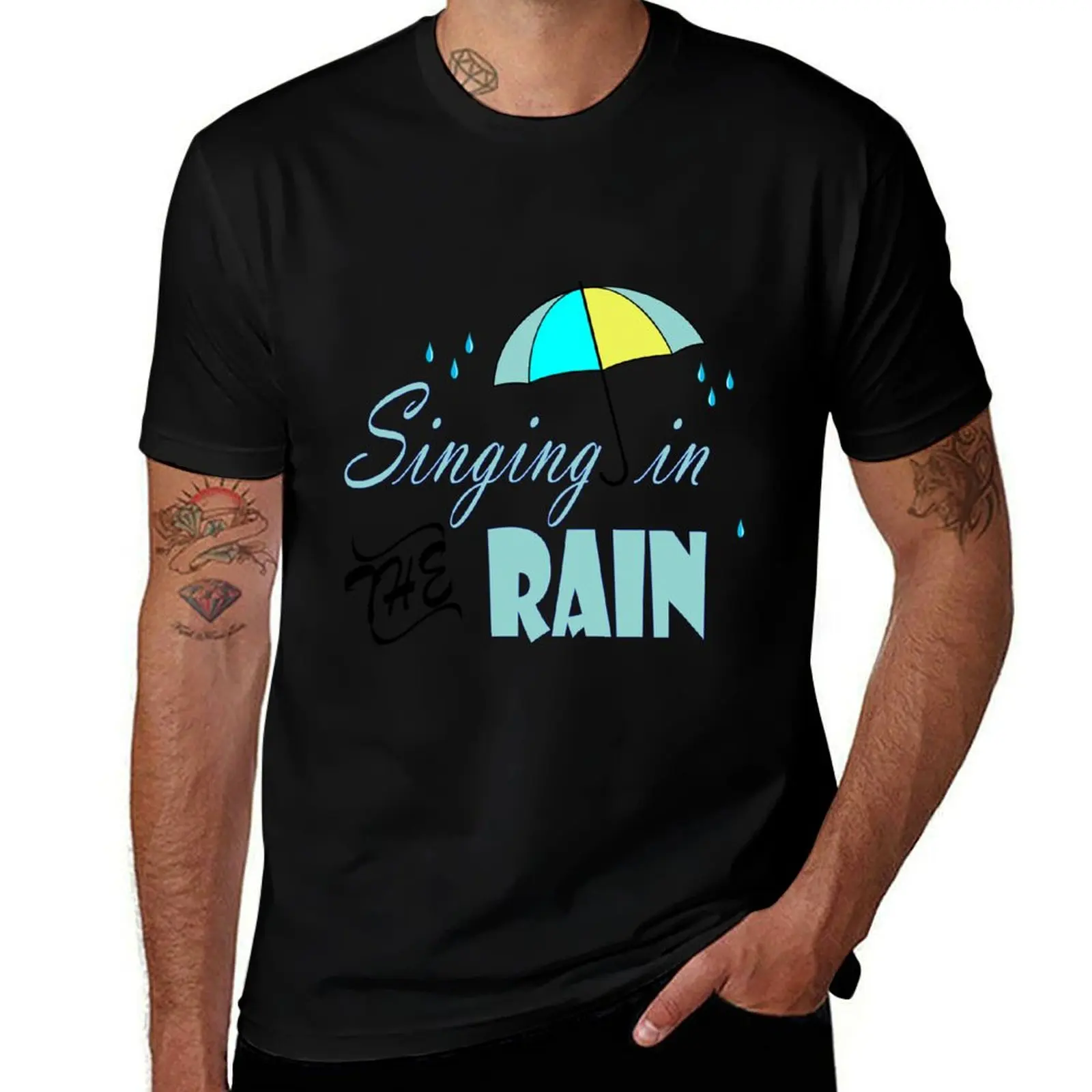 

the rain shirt man cotton T-Shirt funny t t man Singing T-Shirt shirts shirts oversize t in for graphic