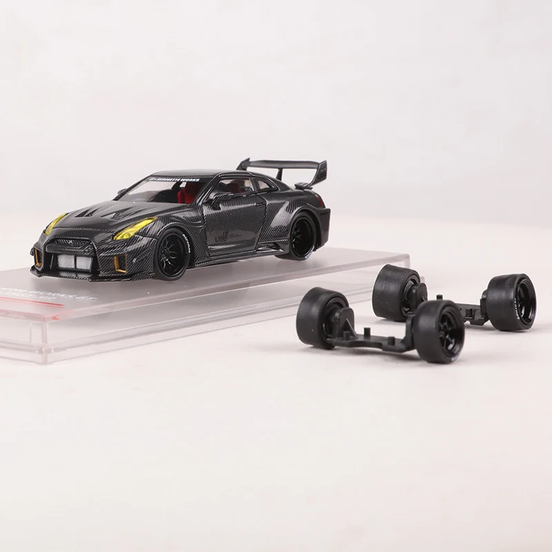 LB-Silhouette يعمل 35gt-rr سبيكة نموذج سيارة ، مقياس 1:64