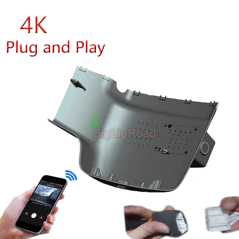 For AION V / V Plus 2021 2022 2023 4K Plug And Play Car Wifi DVR Video Recorder Parking Camera Dash Cam Night Vision FHD 2160P