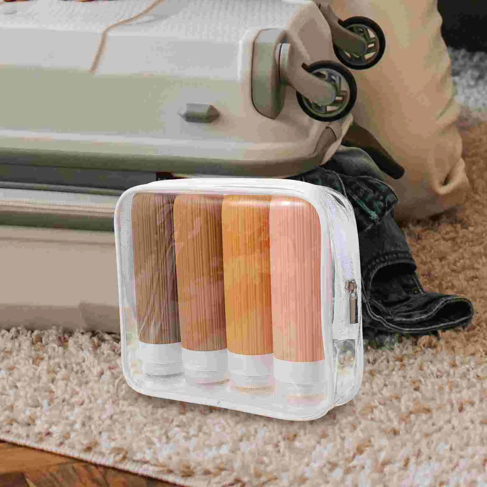 

4 Pcs Travel Bottle Multi-function Empty Bottles For Toiletries Lotion Shampoo Containers Toiletry Squeeze