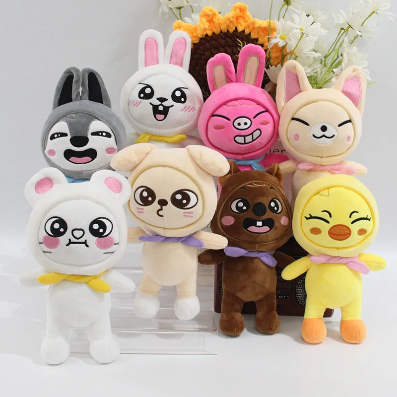 20 cm SKZOO Stray enfants peluche poupée Fang Can Li Longfu étoile même coton poupée poupée jouet SKZ Fan cadeau de noël
