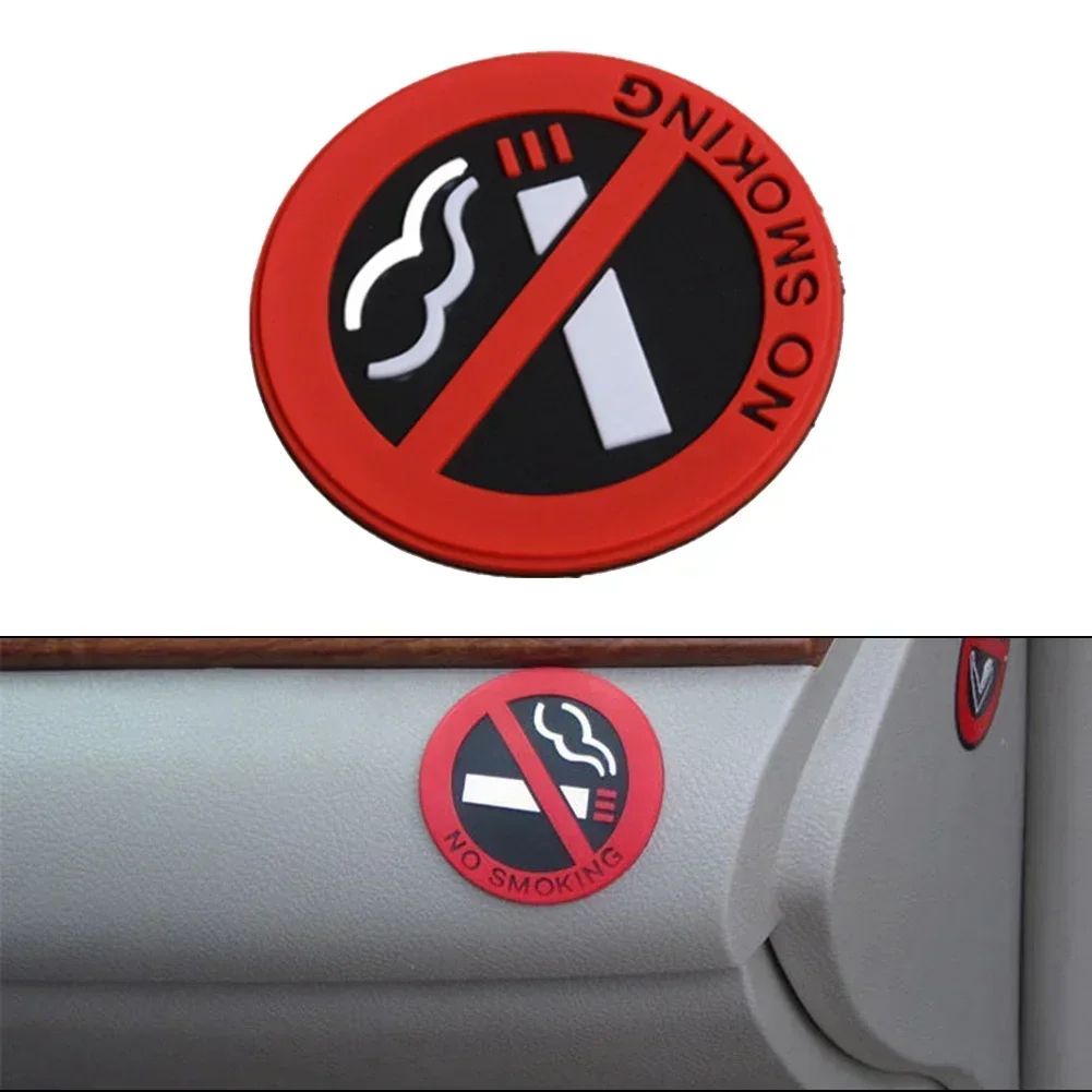 Sticky No Smoking Stickers for Car Easy to Apply and Non Toxic Material Long Lasting Protection from Smoke Pack of 1