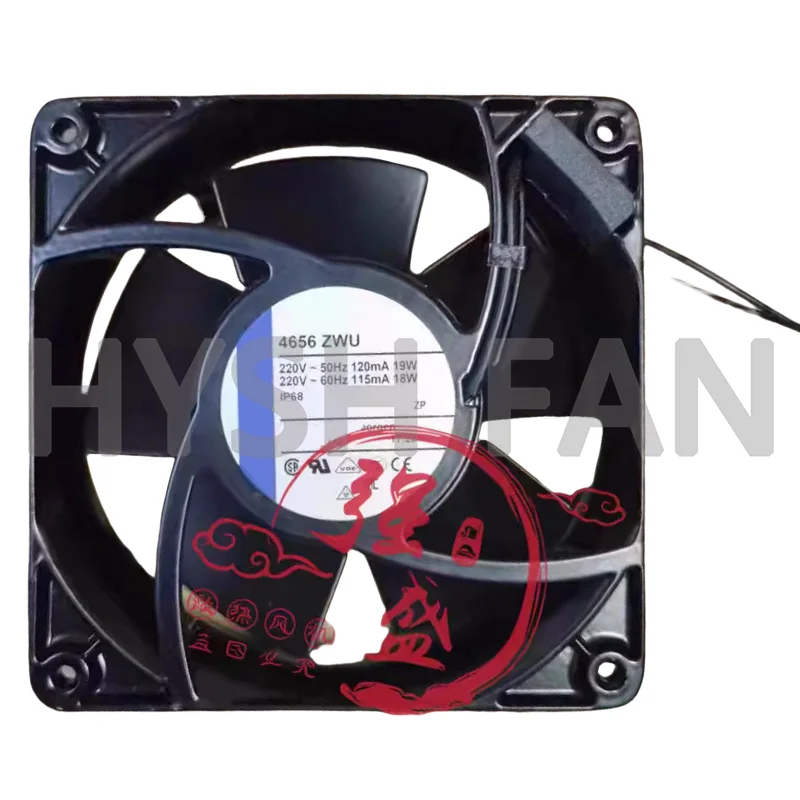 4656 zwu neues original 220v 19/18w 120/115ma Metall Aluminium Aluminium Maschinen lüfter