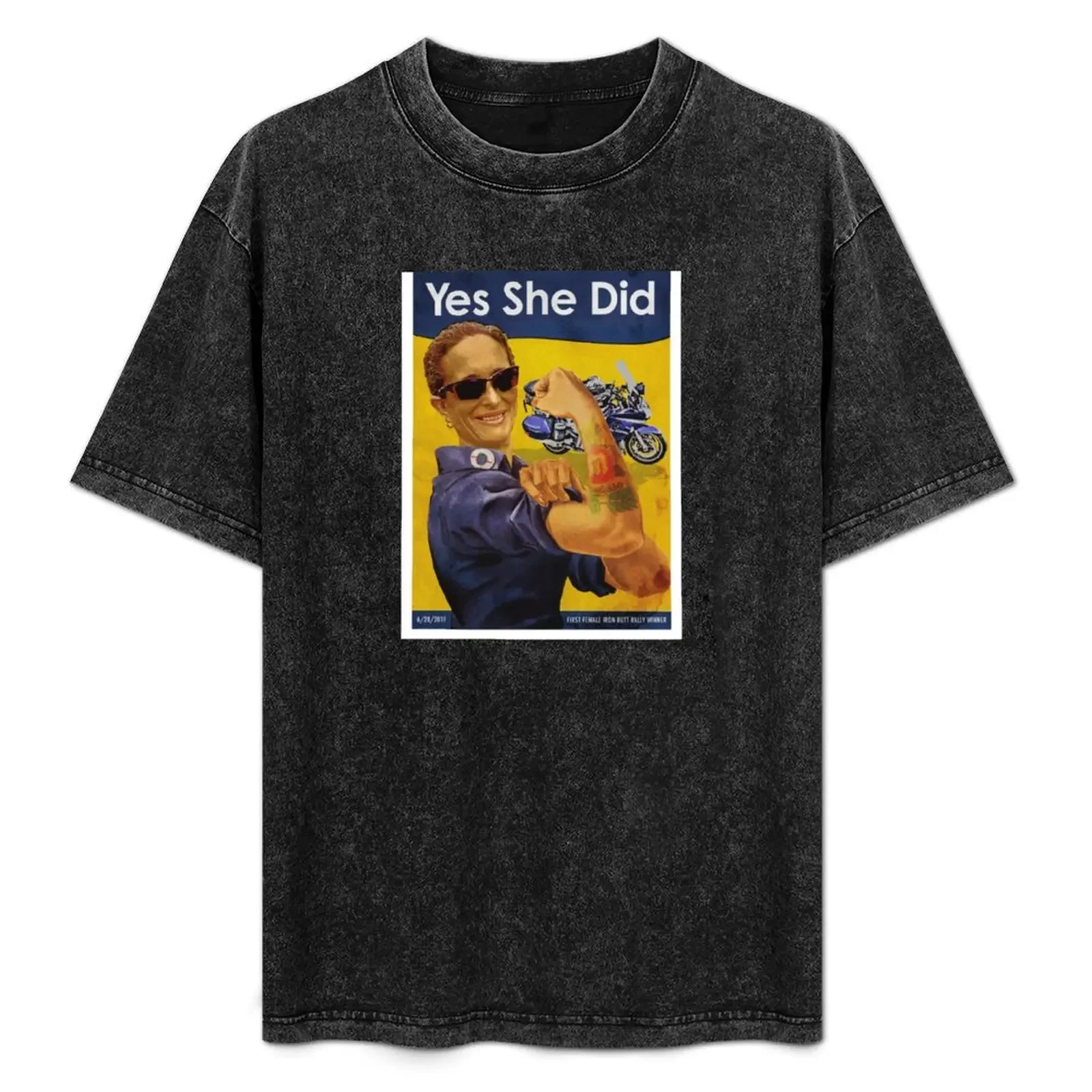 

Yes She Did!! T-Shirt customs design your own korean fashion Man t-shirt mens graphic t-shirts anime