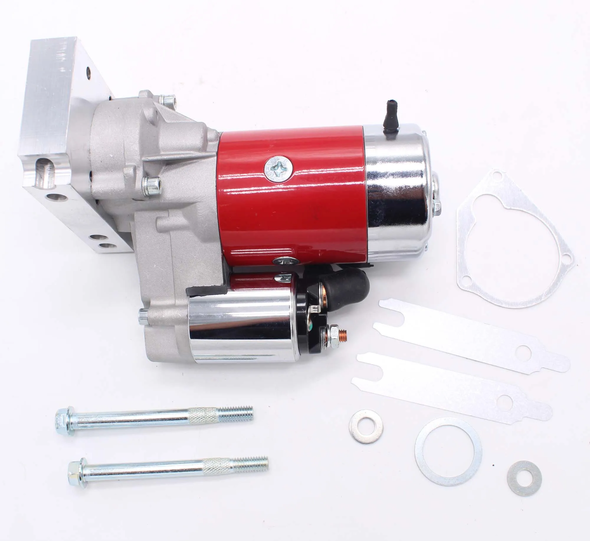 

Suitable for Chevrolet SB/BB 3HP High Torque Starter 153 or 168 Gear Flywheel Tilton Style Red R4900R VA1735