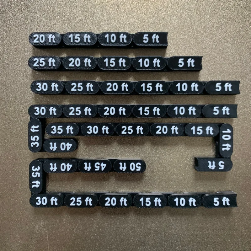 Flexible Chain Measuring Gauge for DND, Pathfinder & Wargaming Board Games  Compatible Tool for Measuring Curves & Corners