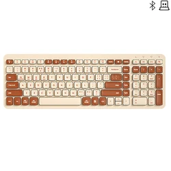 BOW Bluetooth USB Wireless Keyboard for Multi Device Silent Keyboard with Number Pads for Win/Android/iOS