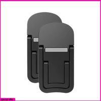 A65Z 2Pcs Portable Laptop Stand Computer Riser Lift Self-Adhesive Foldable Invisible Notebook Adjustable Height Stand
