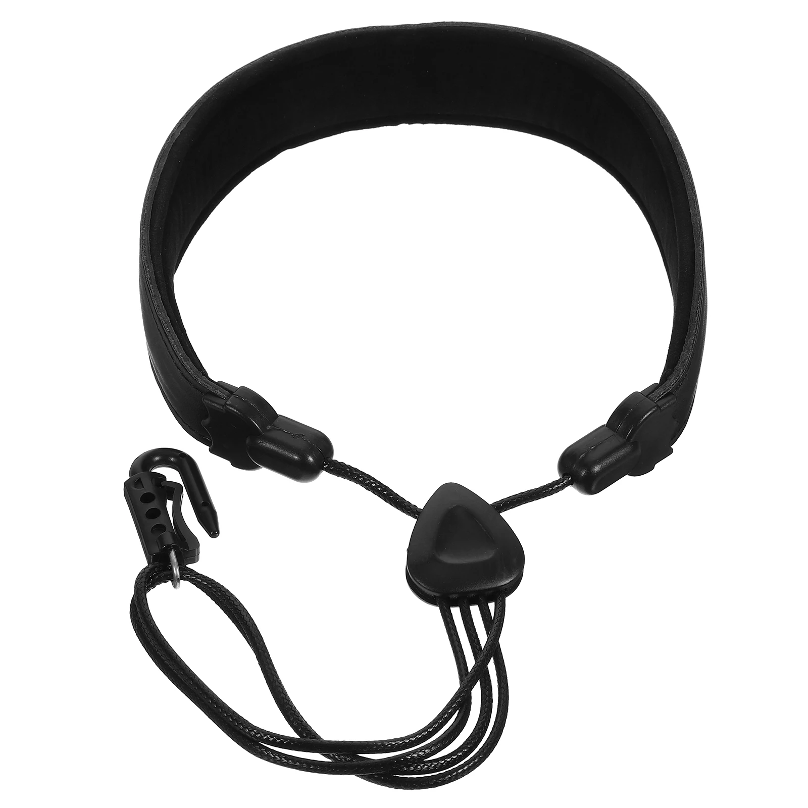 

1 pc Durable Saxophone Strap PU Single Shoulder Accessory Suede Pressure Relief Easy Use Hanging Lanyard Beginners Instruments