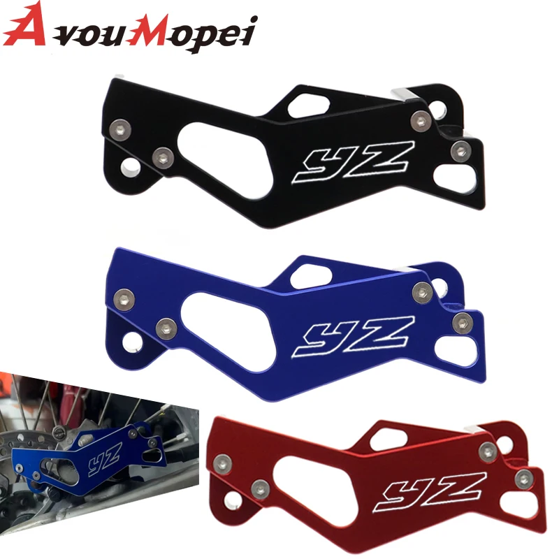 For YAMAHA YZ125 YZ250 YZ250F YZ450F Motorcycle Aluminum Rear Brake Caliper Guard Protect Protector YZ LOGO 2006-2021