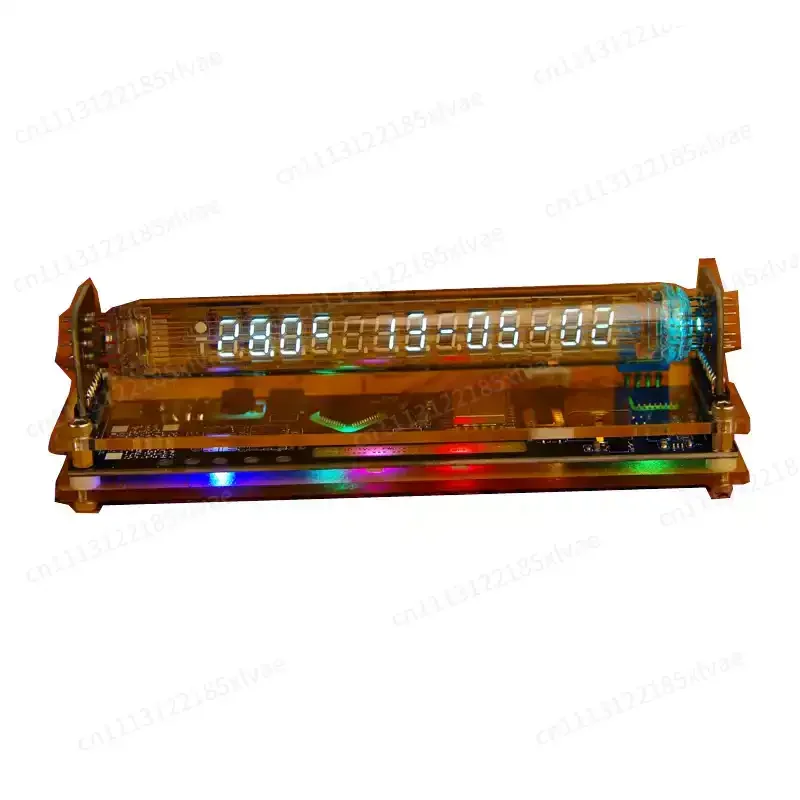 IV18 IV-18 Glow Tube Nixie Tube Clock Retro Punk Desktop Ornament Vintage Table Clock For Home Living Room Decor