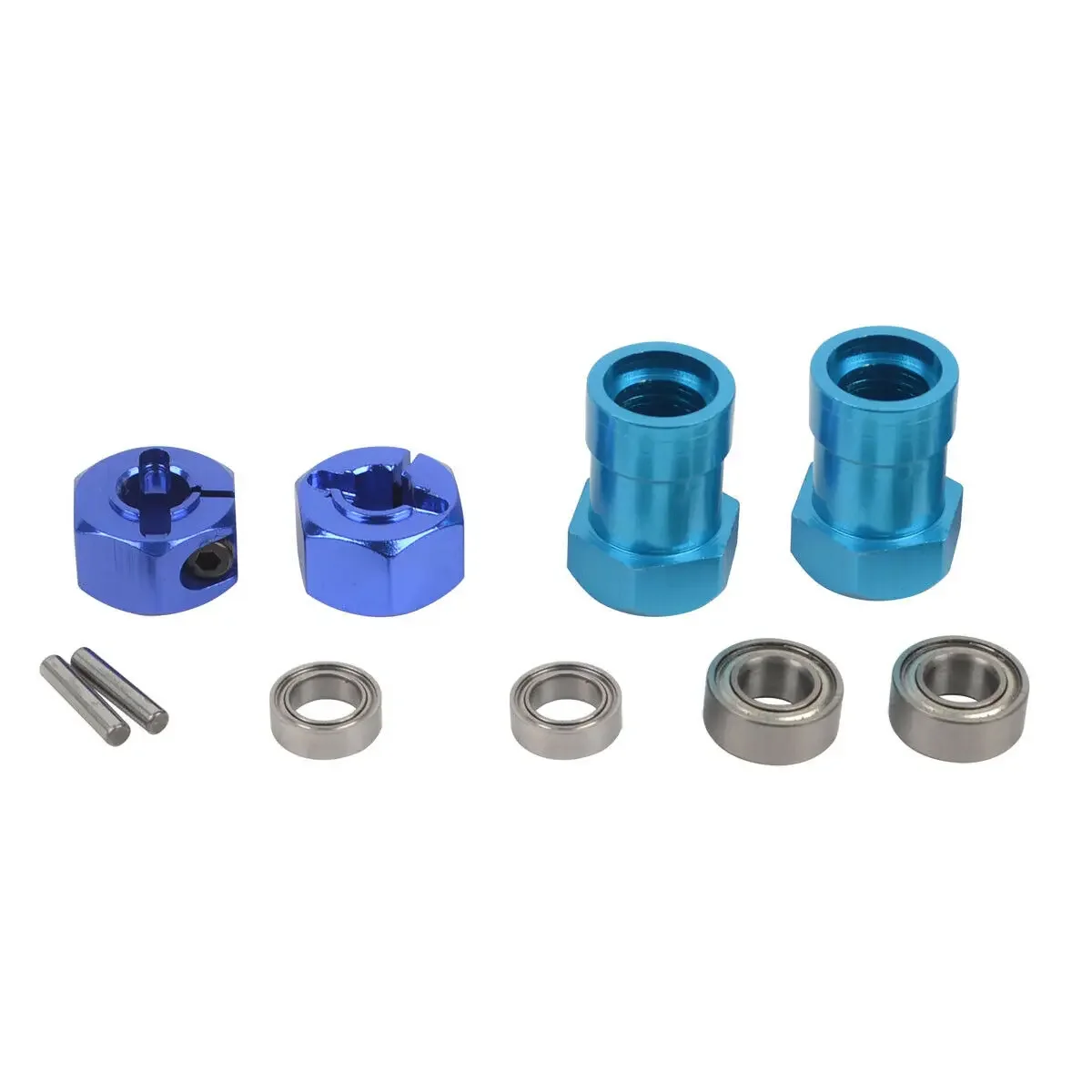 Aluminum Alloy 12mm HEX Rims Hub Adapters for Tamiya WR-02 Wild Willy/Suzuki Jimny/VW TYPE2